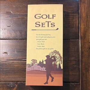 Golf Club Ballpoint Pen Set